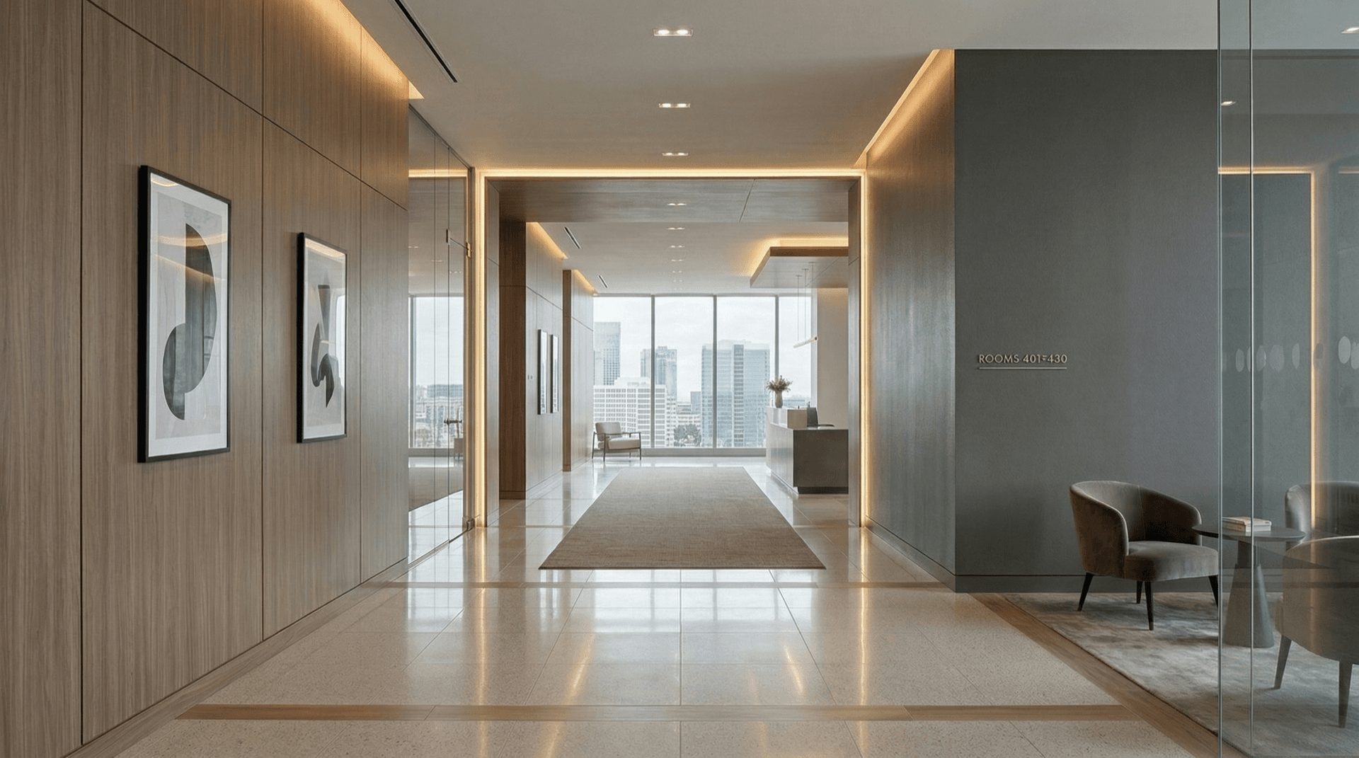 Commercial Lobby — TECTARA KOVON decorative film