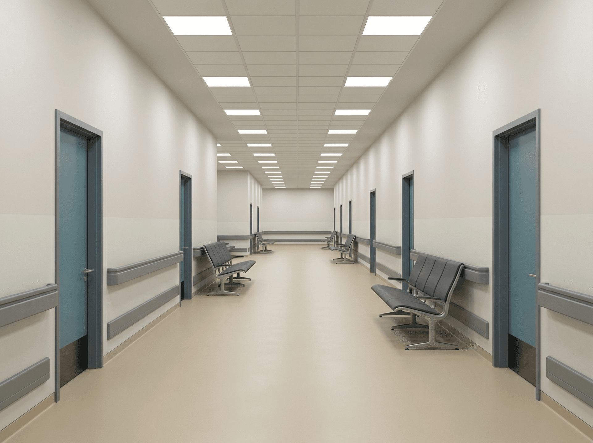Healthcare Corridor — TECTARA SURON decorative film